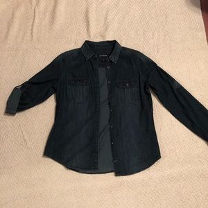 Dark Denim Button Down